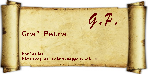 Graf Petra névjegykártya